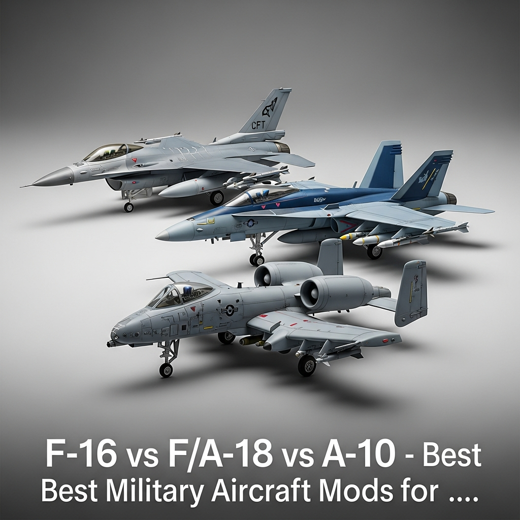 F-16 vs F/A-18 vs A-10 - Best Military Aircraft Mods for ...