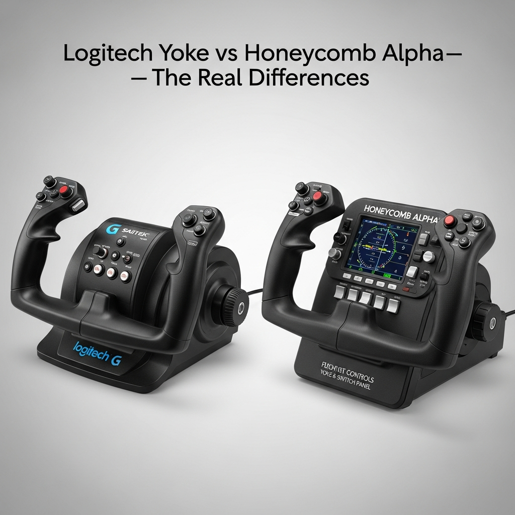 Logitech Yoke vs Honeycomb Alpha — The Real Differences