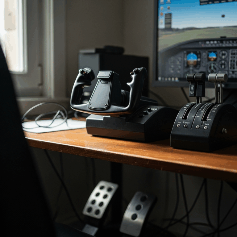 Professional photograph related to: Best Flight Sim Hardware for Beginners — Yoke, Throttle, and Ped